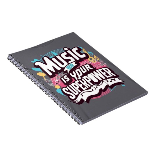 Muziek is je Superpower optie 3 Notitieboek (Rechterzijde)