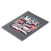 Muziek is je Superpower optie 3 Notitieboek (Linkerzijde)