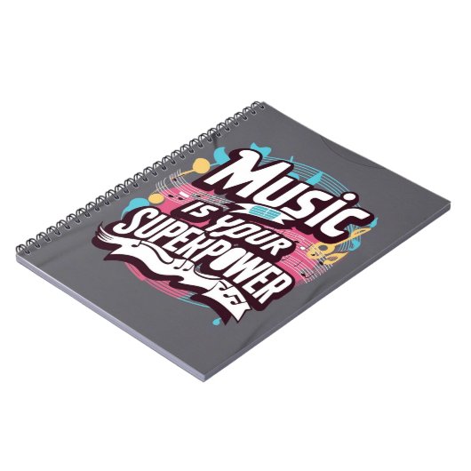 Muziek is je Superpower optie 3 Notitieboek (Linkerzijde)