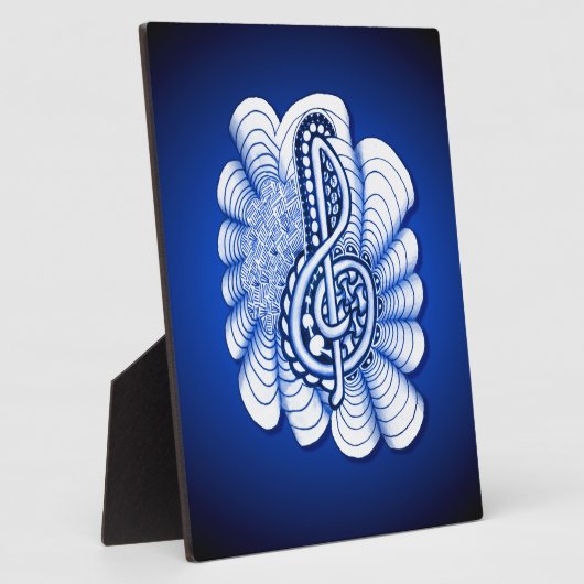 Muziek is kunst fotoplaat (Zijkant)