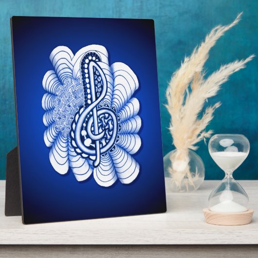 Muziek is kunst fotoplaat (Zijkant)