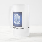 Muziek is kunst matglas bierpul (Voorkant links)