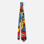 Muziek is kunst stropdas (Achterkant)