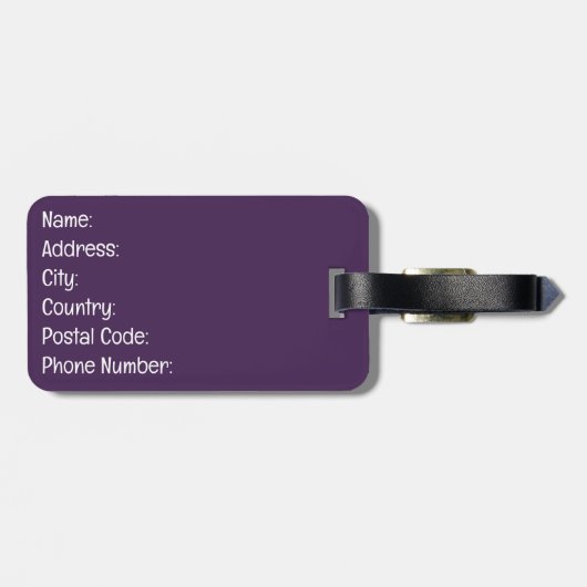 Muziek is leven bagagelabel (Achterkant horizontaal)