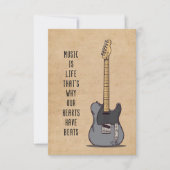 Muziek is leven bedankkaart (Voorkant)