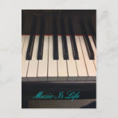 Muziek is leven briefkaart (Voorkant)