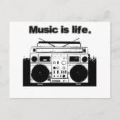 Muziek is leven briefkaart (Voorkant)