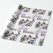 Muziek is leven cadeaupapier (Uitgerold)