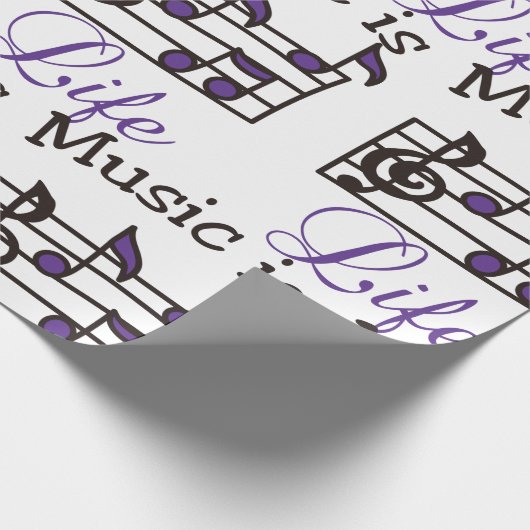 Muziek is leven cadeaupapier (Hoek)