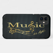 Muziek is leven Case-Mate iPhone case (Achterkant (horizontaal))
