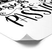 Muziek is leven en passie poster (Hoek)