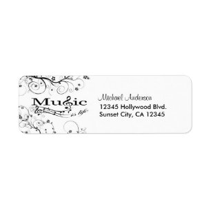Muziek is leven etiket