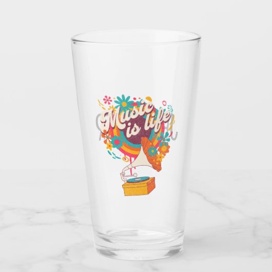 Muziek is leven glas (Voorkant)