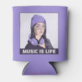 Muziek is leven Koelbox - Lavender Edition Blikjeskoeler (Voorkant)