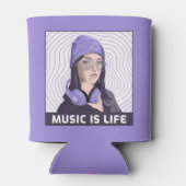 Muziek is leven Koelbox - Lavender Edition Blikjeskoeler (Achterkant)