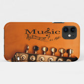 Muziek is leven met gitaarmachinekop Case-Mate iPhone case (Achterkant (horizontaal))