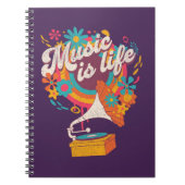 Muziek is leven notitieboek (Voorkant)