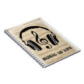 Muziek is leven notitieboek (Rechterzijde)