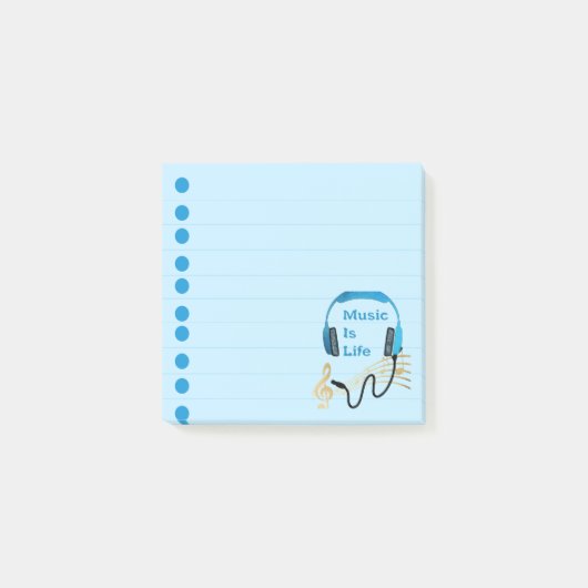 Muziek is leven post-it® notes (Voorkant)