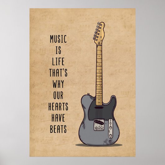 Muziek is leven poster (Voorkant)