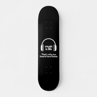 Muziek is leven - Schaats Board Persoonlijk Skateboard