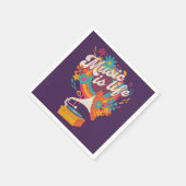 Muziek is leven servet (Hoek)
