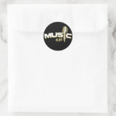 Muziek is leven Stickers (Tas)