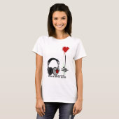 Muziek is leven t-shirt (Voorkant volledig)