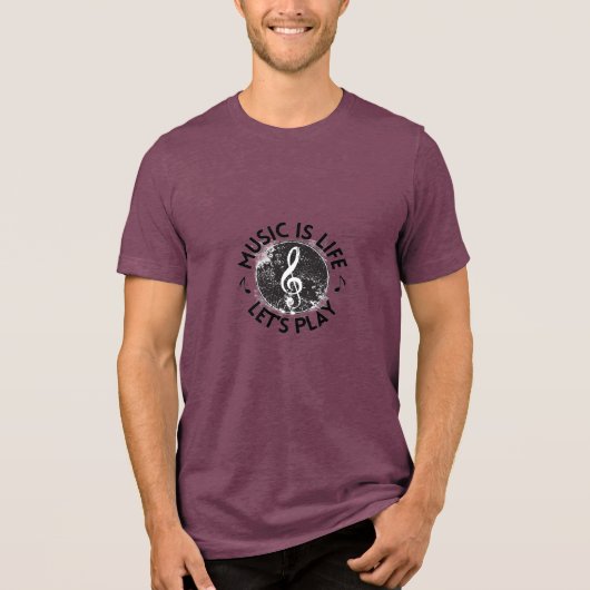 Muziek is Leven T-shirt (Voorkant)