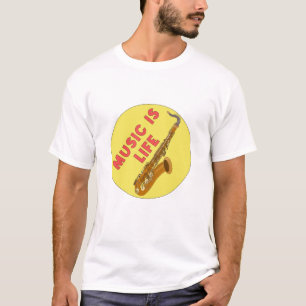Muziek is leven t-shirt