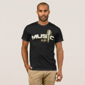 Muziek is leven t-shirt (Voorkant volledig)