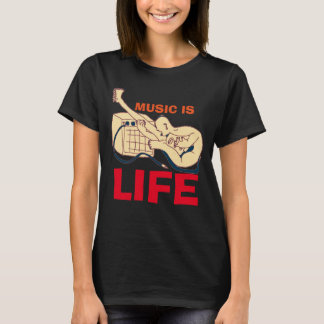 Muziek is leven t-shirt