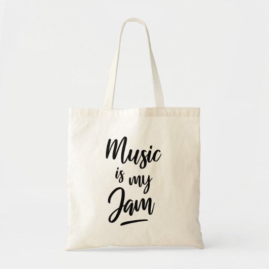 Muziek is leven tote bag (Voorkant)