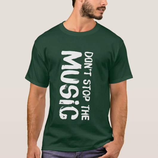 Muziek is levenloos t-shirt (Voorkant)
