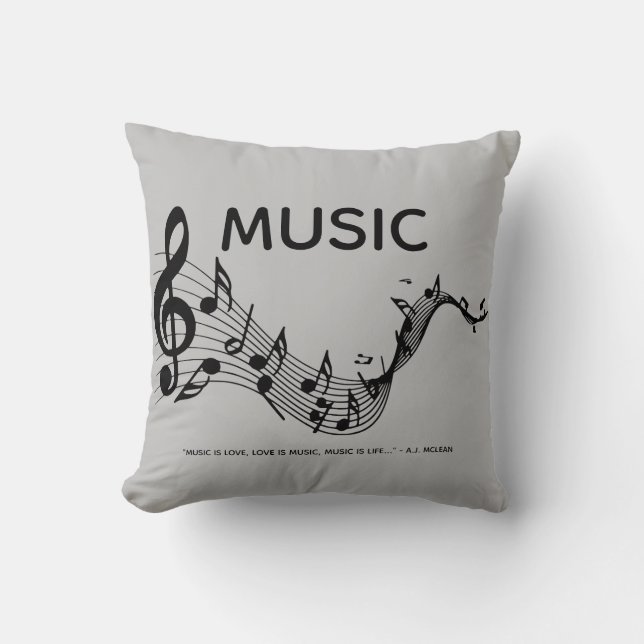 Muziek is liefde kussen (Voorkant)