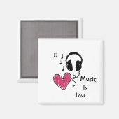 Muziek is liefde magneet (Voorkant / Achterkant)