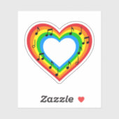 Muziek is Liefde Sticker (Vel)