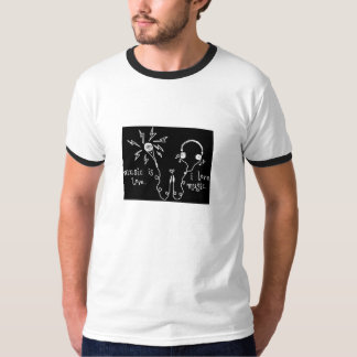 Muziek is liefde. t-shirt