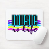 Muziek is Life mousepad Muismat (Met muis)