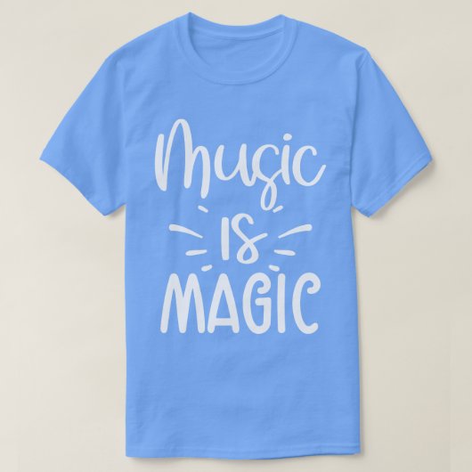 Muziek is magisch t-shirt (Design voorkant)