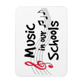 Muziek is magnetische flexibele magneet (Verticaal)