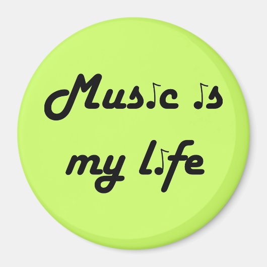 Muziek is mijn bioscoop magneet (Voorkant)