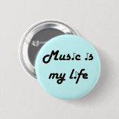 Muziek is mijn Button in het leven (Voorkant /achterkant)