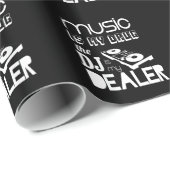 Muziek is mijn deken...het dj is mijn dealer cadeaupapier (Rol Hoek)