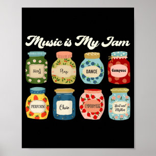 Muziek is mijn ding Leraar Koorgezang Band Student Poster