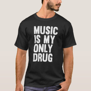 Muziek is mijn enige grafische afdruk t-shirt