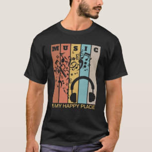 Muziek is mijn gelukkige muzikant zanger 2 t-shirt