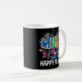 Muziek is mijn gelukkige plaats inspirerende muzie koffiemok (Voorkant rechts)