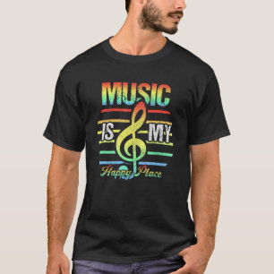  muziek is mijn Happy Musician Music Singer T-shirt