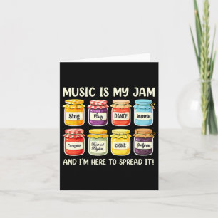 Muziek is mijn jam muziekliefhebber muziekleraar t kaart